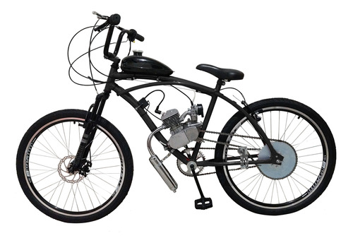 Bicicleta Motorizada 80cc Coroa 52 Suspensão E Freio Disco