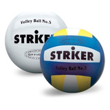 Pelota Voley Striker N° 5 Blanca Y Tricolor Beach Volley