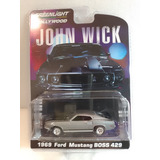 1969 Ford Mustang Boss 429 John Wick Escala 1 64 Greenlight 