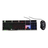 Combo Kit Teclado Mouse Gamer Rgb Usb Español Retroiluminado