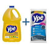 Detergente Neutro Ype 5litros Mais Kit 3 Esponja  Ype