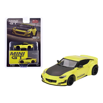 Mini GT Nissan Z Pandem Mijo Exclusives 1:64 Metal Amarillo Coleccionable | Meses sin interés