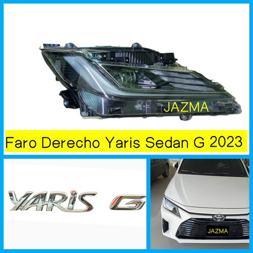 Faro Derecho Yaris Sedan G 2023 2024 Original Toyota Foto 2