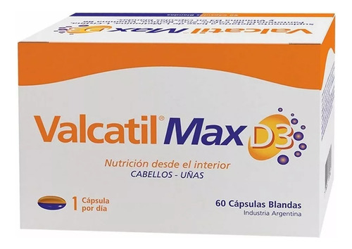 Valcatil Max D3 X 60 Capsulas - Anticaida Cabello - Panalab