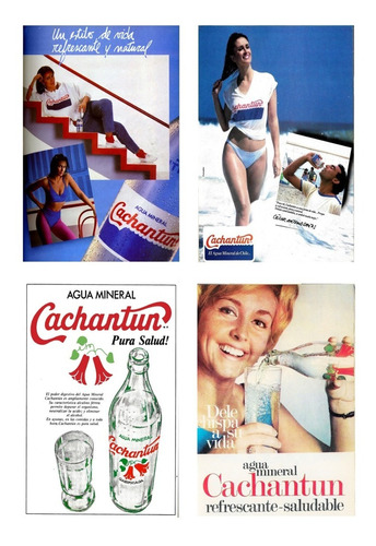 Cuadros Metalicos Pack 4 Carteles Publicidad Cachantun20x30 