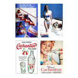 Cuadros Metalicos Pack 4 Carteles Publicidad Cachantun20x30 