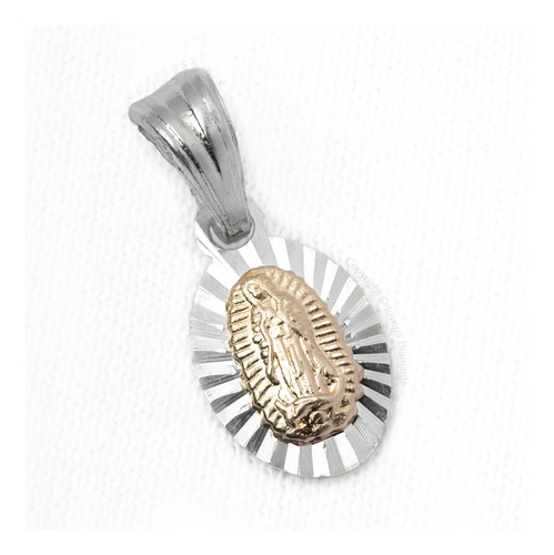Medalla Dije Virgen De Guadalupe En Oro Plata 