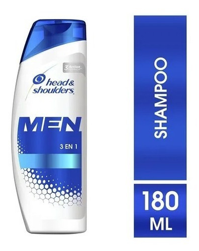 Shampoo Head & Shoulders 3 En 1 X 180ml 1 Unidad