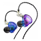 Audífonos Trn Mte In-ear Dinámico Hd Desmontable + Estuche Color Violeta Color De La Luz Sin