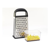 Rallador 4 Caras Acero Queso Recipiente Oxo Tienda Pepino