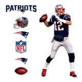 Vinilo Decorativo Nfl Patriots Tom Brady 04 Sticker 120x70cm