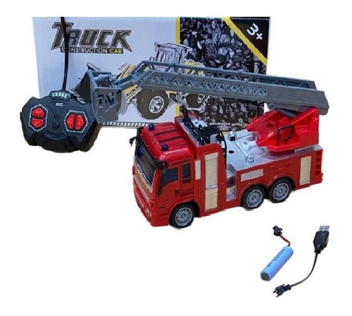 Camion De Bomberos Radio Control Escalera Fireman