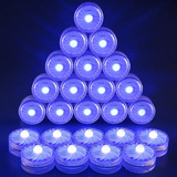 Luz Led Sumergible, Velas Azules Impermeables Sin Llama, Luc