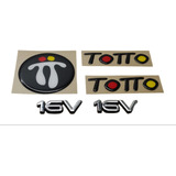 Emblemas Renault Twingo Totto Negro Y 16v Cinta 3m
