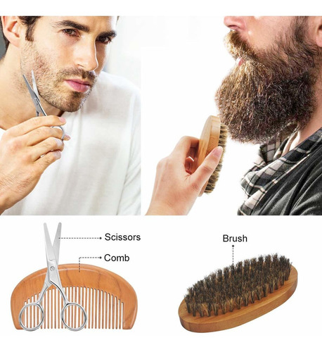 Upgraded Beard Grooming Kit W/beard Conditioner,beard Oil,be