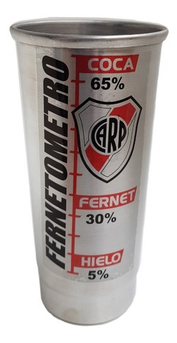 Vaso Fernetometro Fernet Cerveza Cervecero 1 L  River Plate