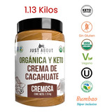 Crema De Cacahuate Sin Azucar Keto Sin Gluten Organic Kosher