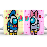 Regalos Duos Parejas - San Valentin Taza 2pza Among Us Love