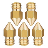 Kit X 5 Nozzle Pico Bronce Ender Hotend Mk8 Ender 3