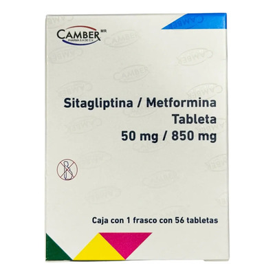 Sitagliptina\u002Fmetformina 50\u002F850 Mg. Caja Con 56 Tabletas. | Envío gratis