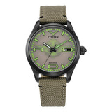 Reloj Citizen Star Wars Yoda Bm6839-06w Original Time Square Color De La Correa Beige Color Del Bisel Beige Color Del Fondo Caqui/verde