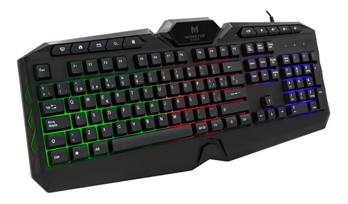 Teclado Gamer Membrana Monster Games Onset Español Usb