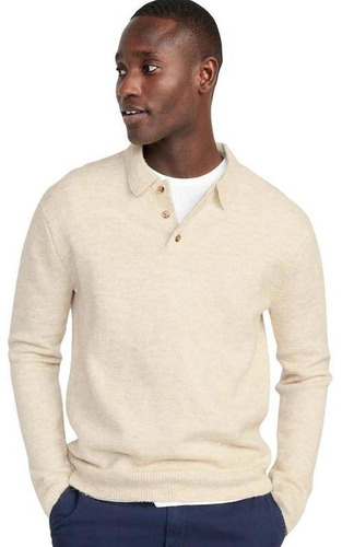 Suéter Hombre Old Navy Manga Larga Crema