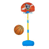 Cesta Basquete Infantil Pedestal Ajustável Bola Rede 110cm