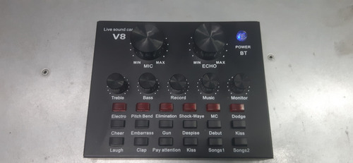 Interface De Áudio Mesa De Som  V8