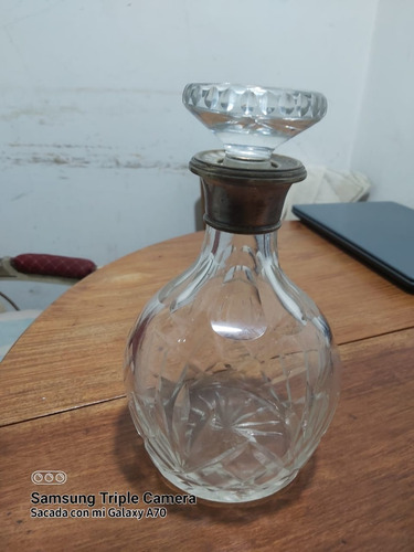 Antigua Botella Licorera Cristal Tallado - No Mercadoenvíos