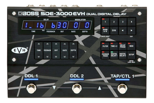 Pedal Boss Dual Para Guitarra Sde-3000evh