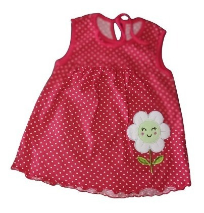 Vestido Niña 100% Algodón Para Bebe 4 A 12 Meces Gan Oferta