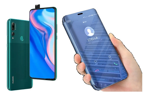 Funda Flip Espejo Huawei Honor 9x \u002F Y9s + Cristal | Meses sin interés