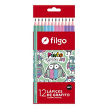 Lapiz Filgo Negro Hexagonal Grafito Hb Exterior Pastel X 12