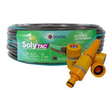 Manguera Soly Tac Anti-colapso ½ X 50 Mt + Kit De Riego 