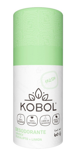 Desodorante Natural Eucalipto Limon Vegano  Kobol Natura 