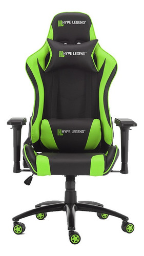 Silla Gamer Profesional Hype Legend Evil Verde