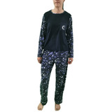 Pijama Polar Dama Mujer Manga Larga Pantalón 13714 Lazy Lola