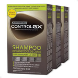 Shampoo Desvanecedor De Canas Just For Men Control Gx 3 Pack