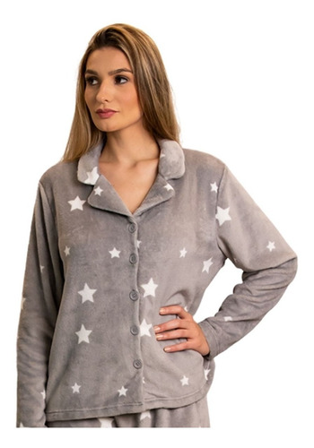 Pijama Fleece La Nuit  Feminino Adulto Plush Quentinho Appel