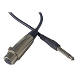 Cable Xlr Canon Hembra - Plug De 4 Metros De Largo Usado