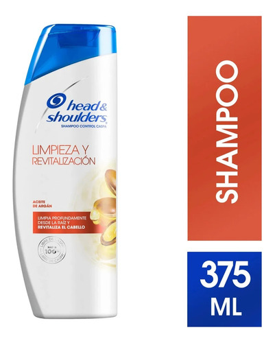 Shampoo Head & Shoulders 375 Ml Aceite De Argan