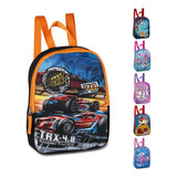 Mini Mochila Pequena Infantil Escolar Creche Passeio Clio Cor Carros