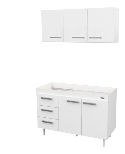 Combo Mueble De Cocina 1,20 Mts. Mosconi Sin Bacha