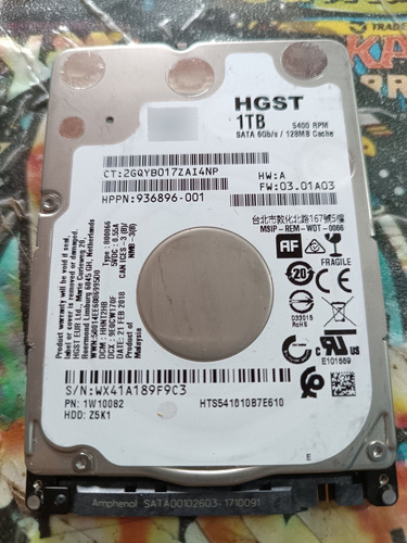 Disco Duro Hgst 1 Tb  Laptop 3.5 Sata