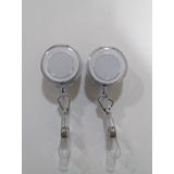 50 Pzs Yoyo Porta Credencial Blanco 