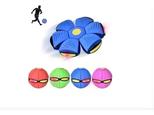 Pelota Flexible Luz Led Balón Disco Juguete Niños Frisbee