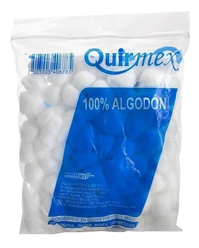 Torunda De Algodón Quirmex 500 G