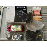 Psp 3000 Negra En Caja + 87 Juegos + 1 Juego Físico + 64gb