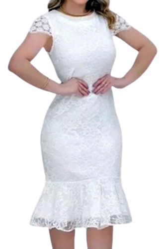 Vestido Feminino Noiva Cartorio Casamento Civil Luxo Promo 3